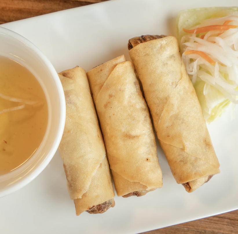 crispy spring rolls with pork and shrimp